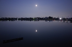 2015/09/27_伊佐沼の月夜