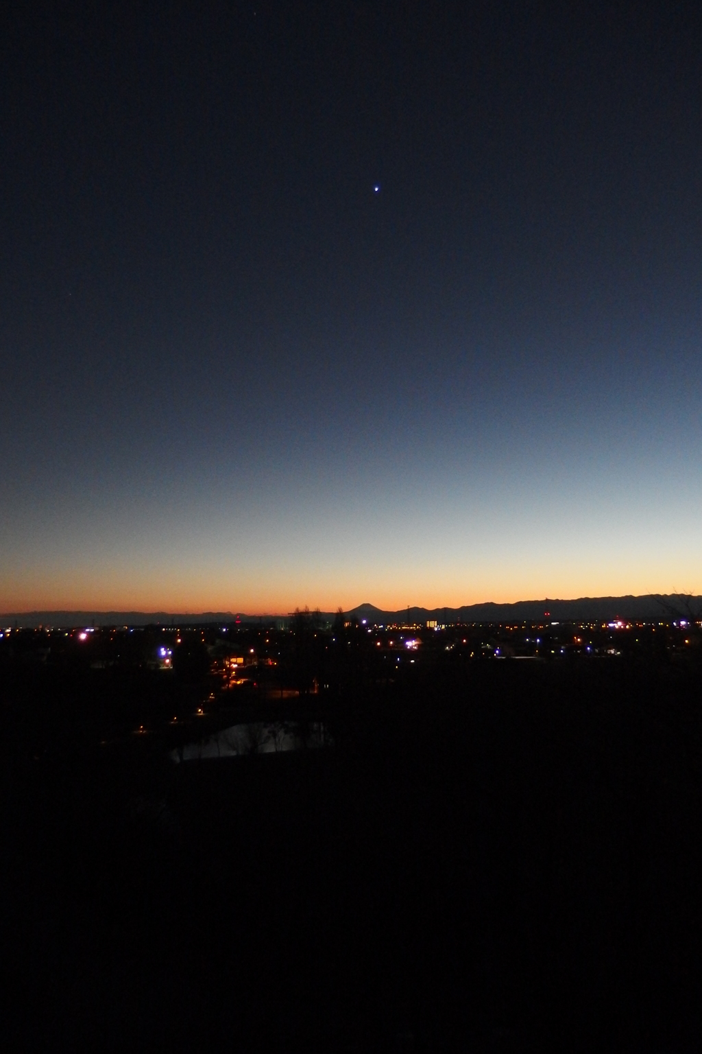2016/12/30_丸墓山古墳からの夕暮れ