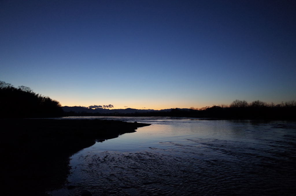 2016/01/10_荒川の夕暮れ