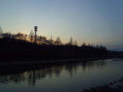 2017/04/02_花の丘農林公苑の夕暮れ
