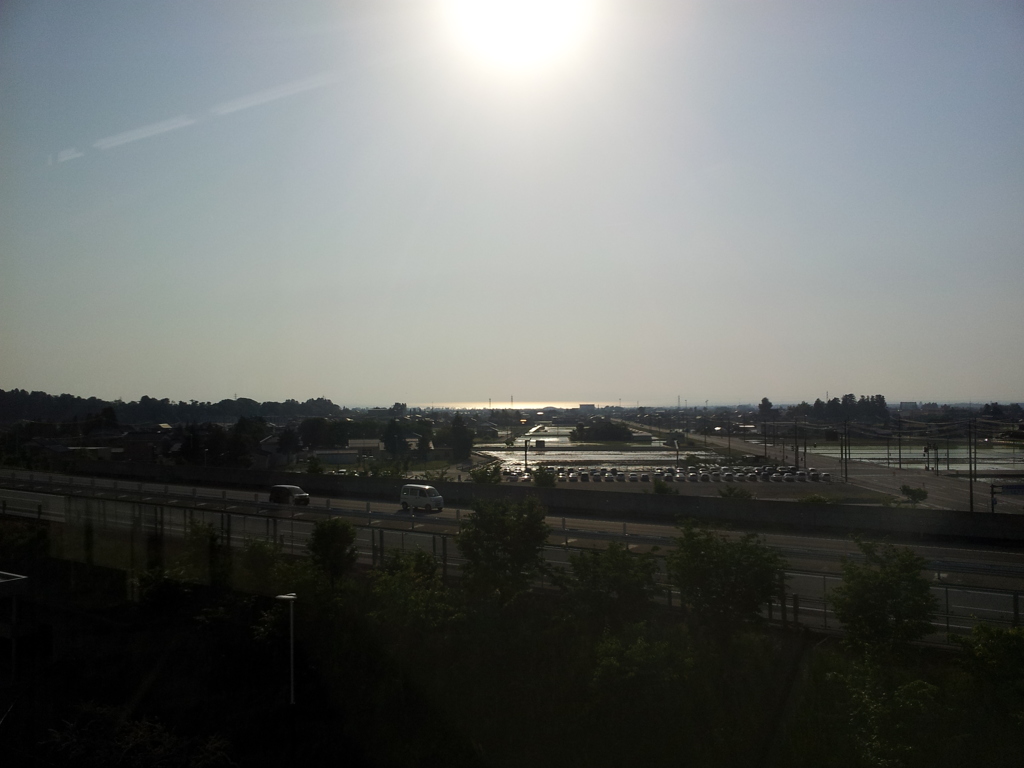 2017/05/20_黒部宇奈月温泉駅から日本海を望む