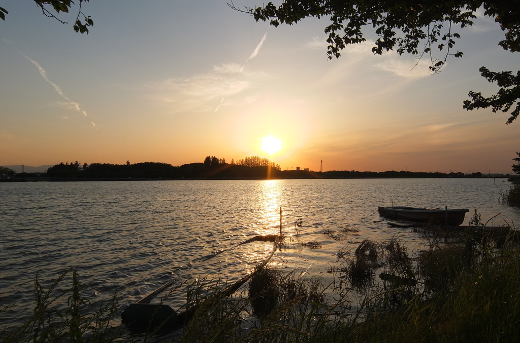 2014/05/18_夕暮れの伊佐沼