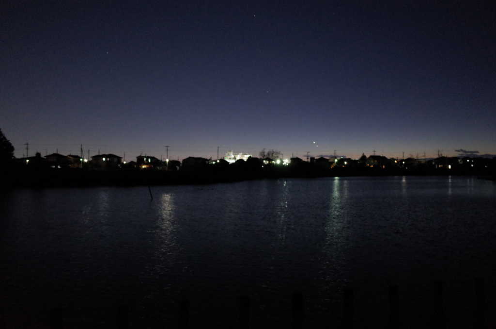 2015/01/10_山ノ神沼の夕暮れ