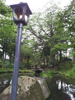 2016/07/16_盛岡城跡公園（岩手公園）鶴ケ池のガス灯