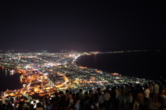 2016/08/12_夜、函館山から函館市街を望む