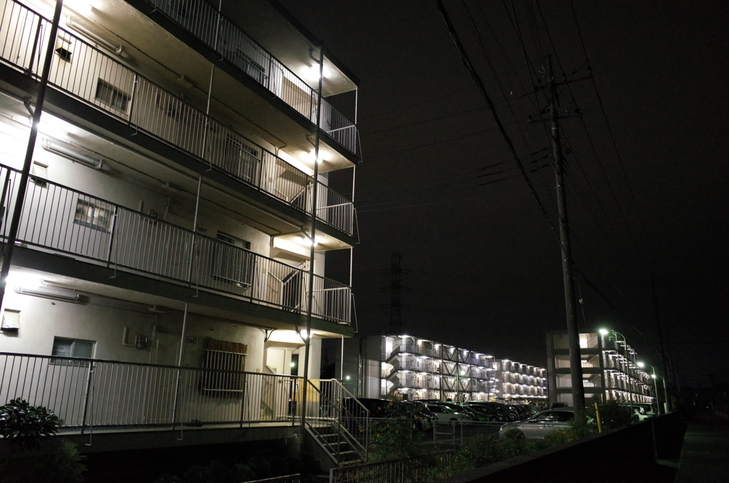 2014/10/11_夜の雇用促進住宅