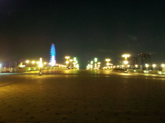 2014/01/01_夜の夢の大橋とパレットタウン大観覧車