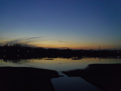 2017/01/07_伊佐沼の夕暮れ