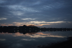 2015/10/11_伊佐沼の夕暮れ