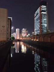 2016/10/31_昌平橋から神田川の夜景（没カット）