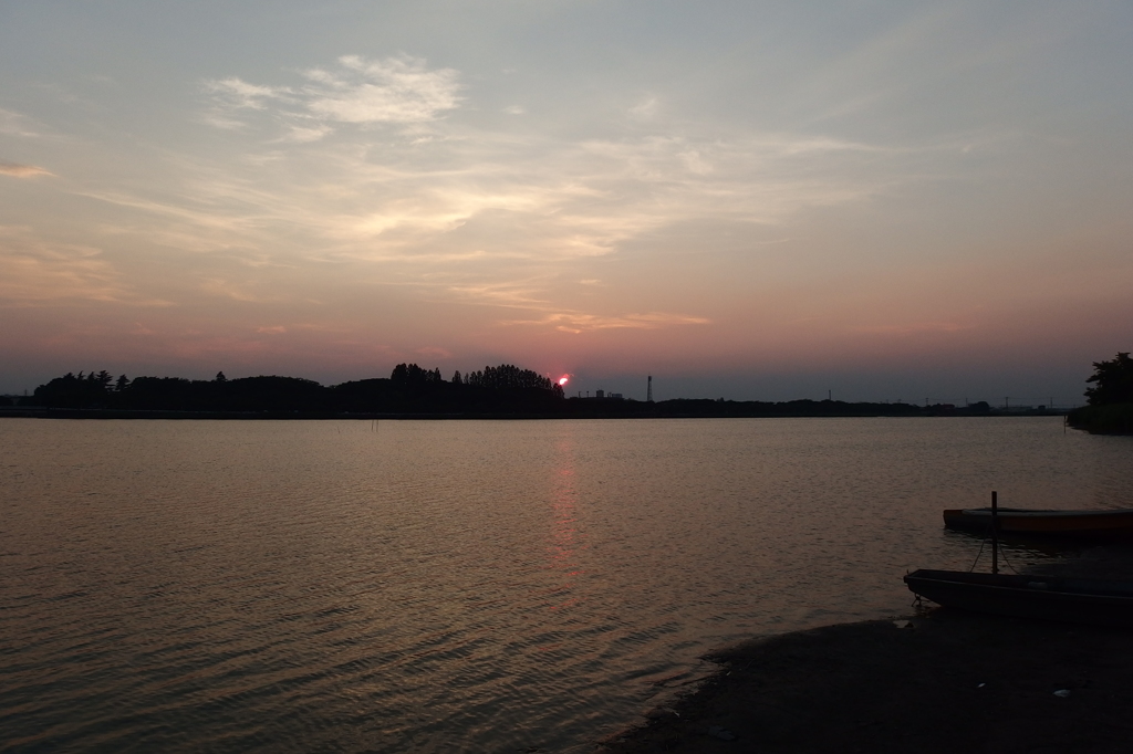 2015/07/26_伊佐沼の夕日