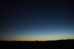 2015/01/03_夕暮れの富士山