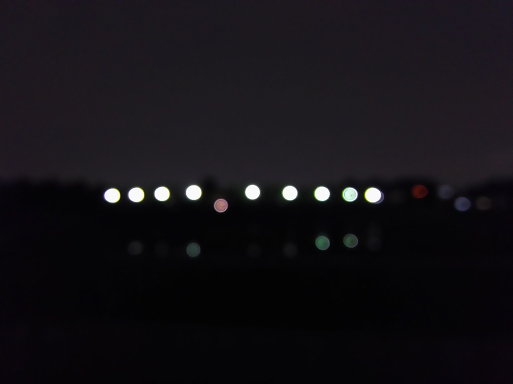 2017/01/29_夜の貯水地と斎場つつじ苑