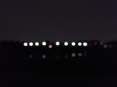 2017/01/29_夜の貯水地と斎場つつじ苑