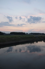 2014/10/19_元荒川の夕暮れ