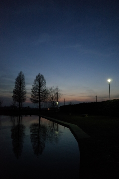 2014/12/28_川里中央公園の夕暮れ
