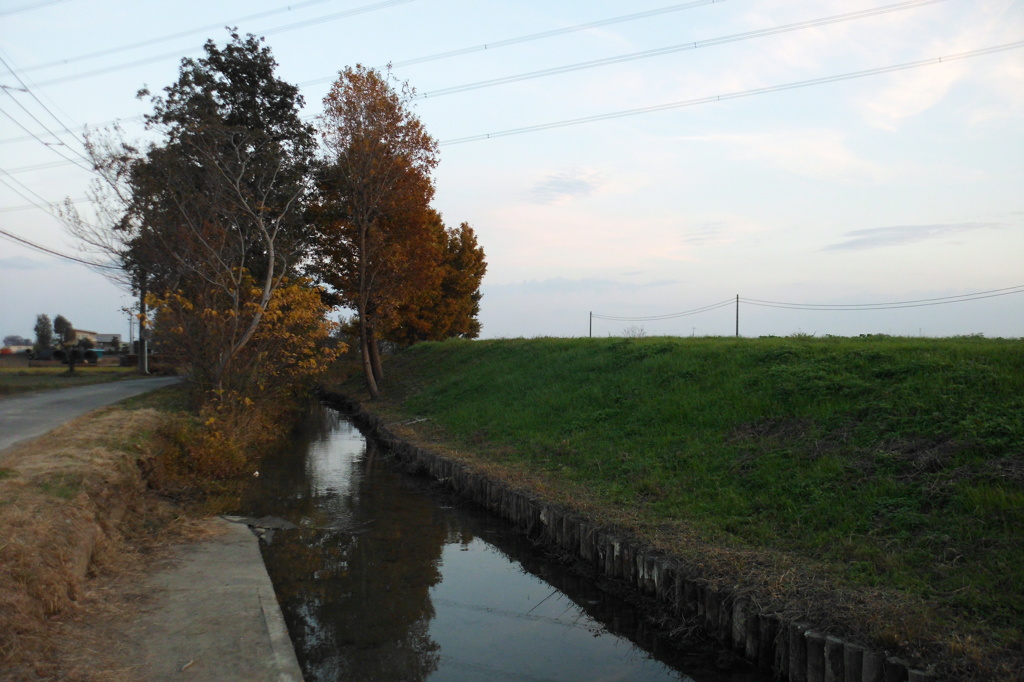 2014/11/23_夕暮れの小川
