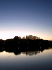 2015/11/15_伊佐沼の夕暮れ