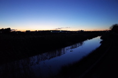 2015/12/29_綾瀬川の夕暮れ