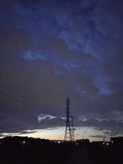 2016/10/23_曇天の夕暮れ