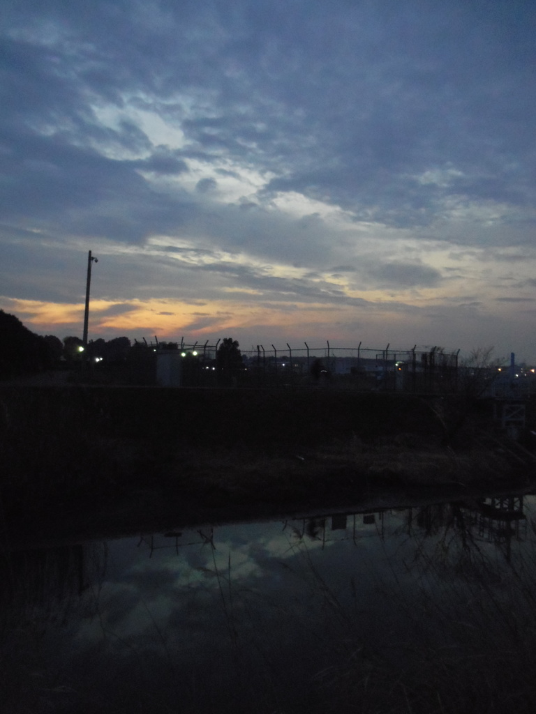 2017/01/29_原市沼川の夕暮れ