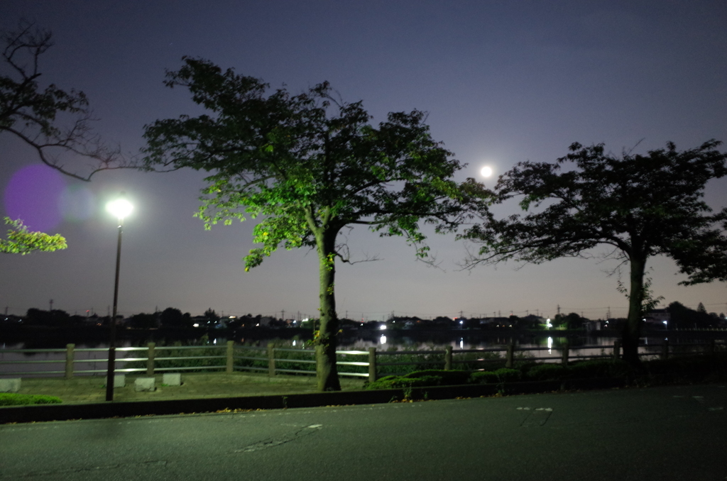 2015/09/27_伊佐沼の月夜