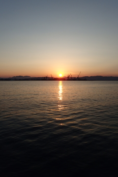 2016/08/12_函館湾の夕日