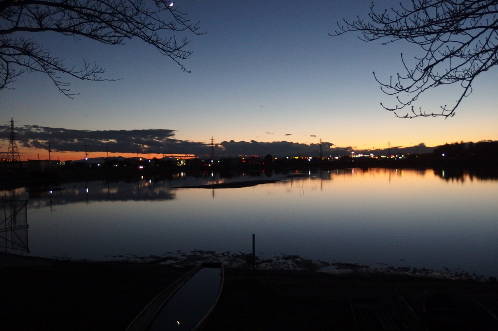 2015/11/15_伊佐沼の夕暮れ