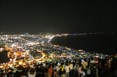 2016/08/12_夜、函館山から函館市街を望む