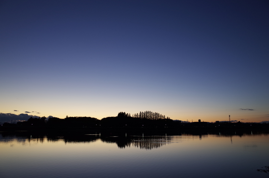 2015/11/15_伊佐沼の夕暮れ