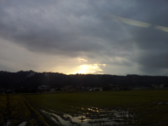 2016/12/09_富山地鉄からの夕暮れ