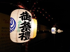 2017/01/02_正月の夜の北本氷川神社参道