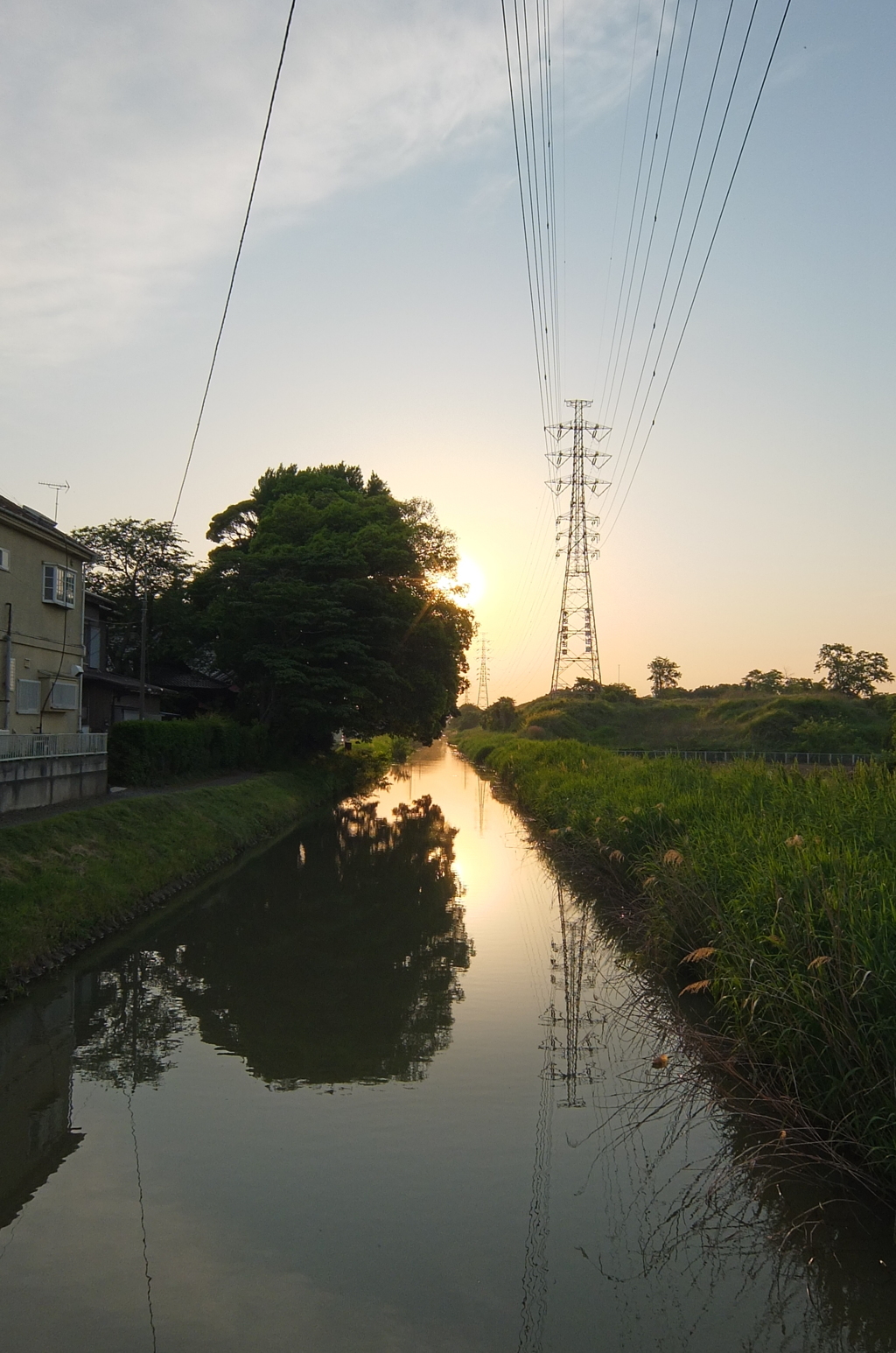 2015/05/17_備前前堀川の夕暮れ