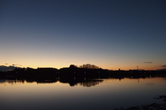 2015/11/15_伊佐沼の夕暮れ