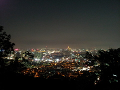 2017/06/17_南山公園からソウル市街の夜景を望む