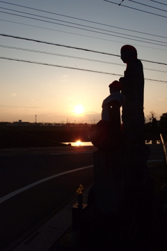 2016/03/19_夕暮れのお地蔵さん