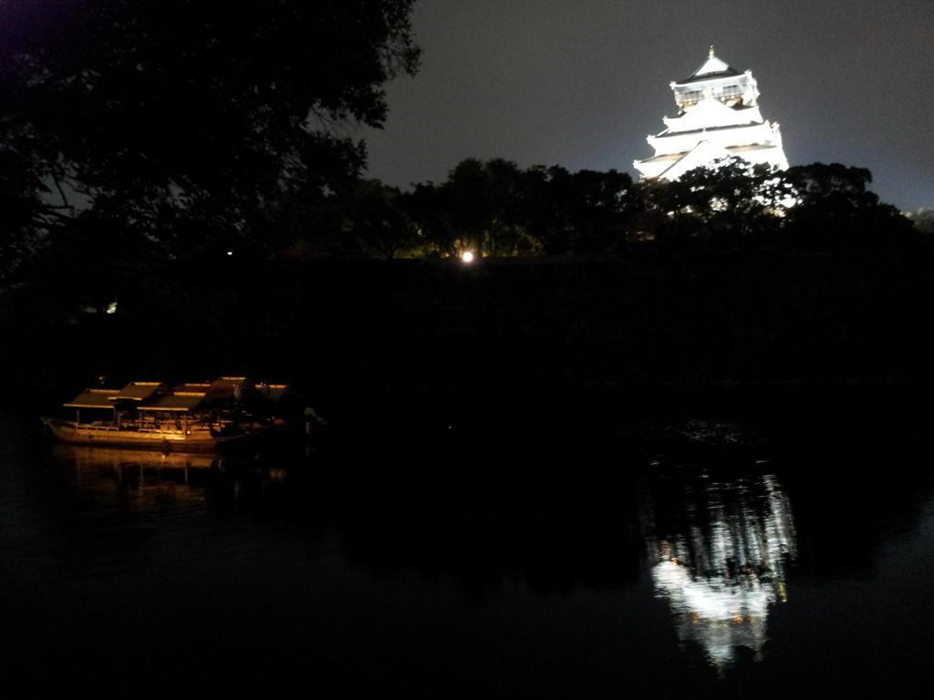 2017/10/27_夜の大阪城天守と御座船