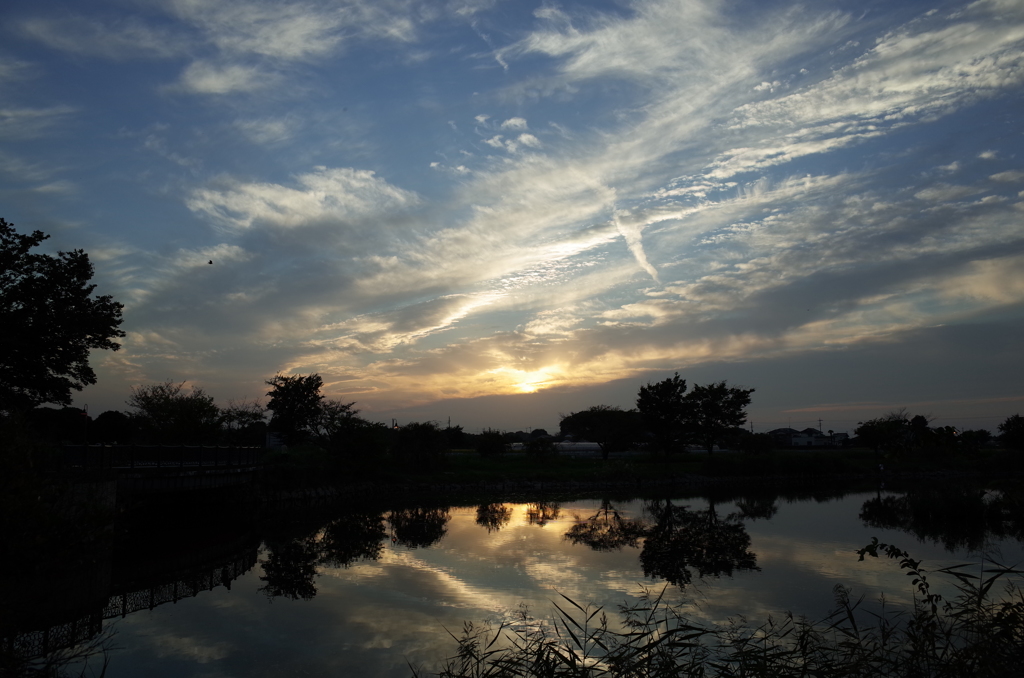 2015/10/03_柴山沼の夕暮れ