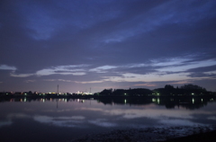 2015/10/11_伊佐沼の夕暮れ