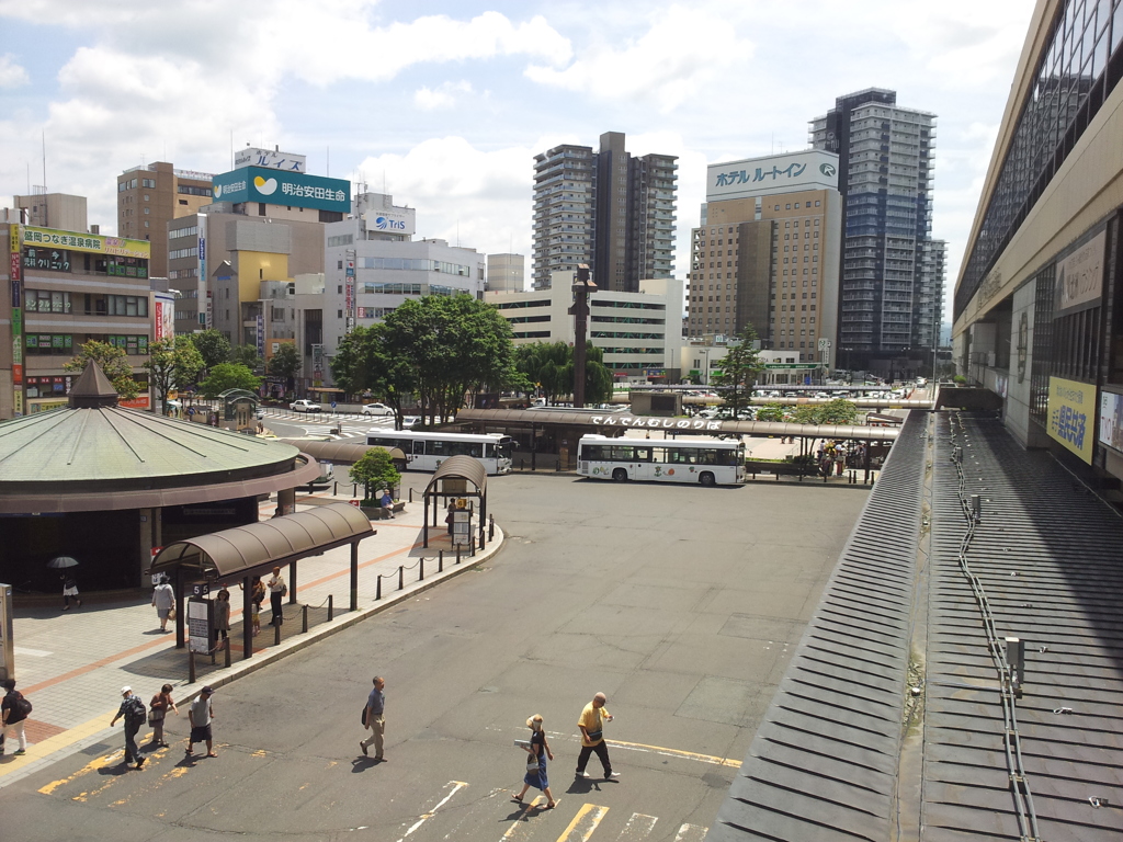2018/07/14_盛岡駅前ロータリー