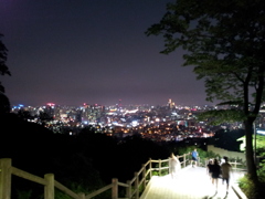 2017/06/17_南山公園からソウル市街の夜景を望む