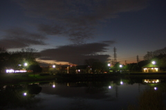 2015/12/30_西城沼公園の夕暮れ