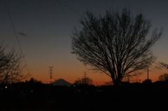 2015/01/17_夕暮れの富士山