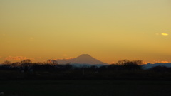 2013/12/29_夕暮れの富士山