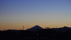 2014/01/19_夕暮れの富士山