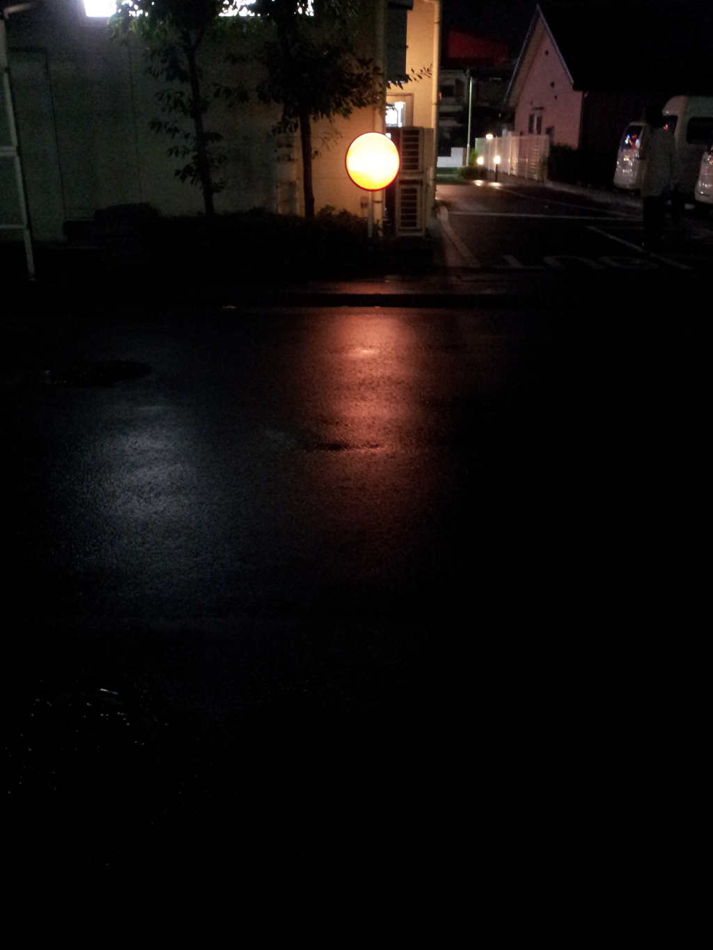 2015/06/19_夜、雨上がりの電光標識
