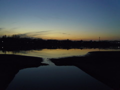 2017/01/07_伊佐沼の夕暮れ