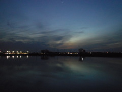 2017/02/26_溜め池の夕暮れ