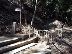 2019/04/13_鞍馬寺 奥の院参道 閉ざされた分かれ道