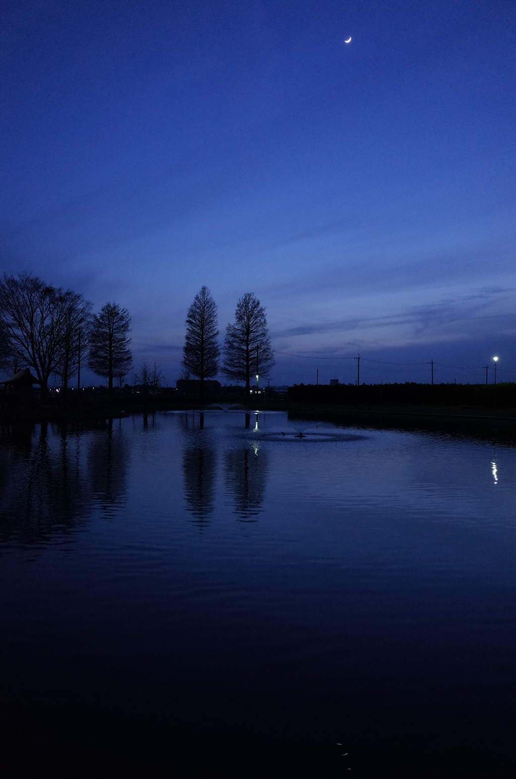 2016/04/10_川里中央公園の夕暮れ